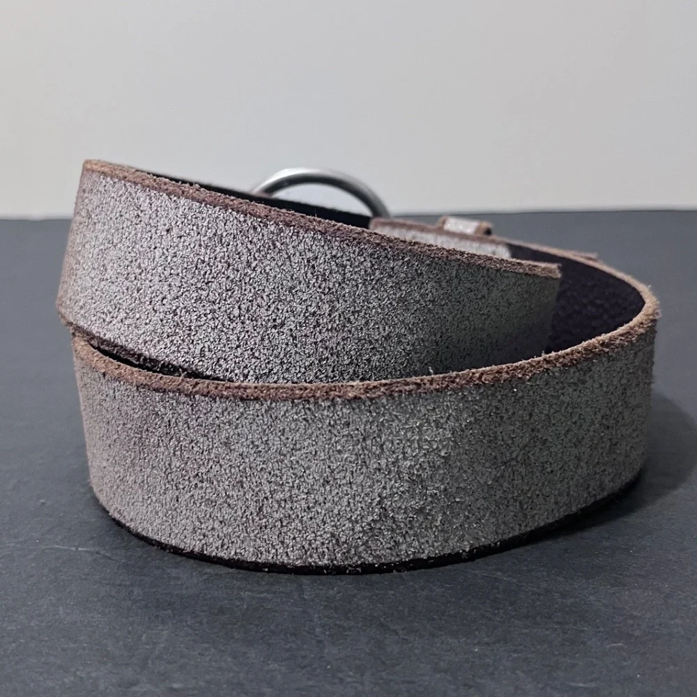 Abercrombie & Fitch Cream Belt with Silver Buckle